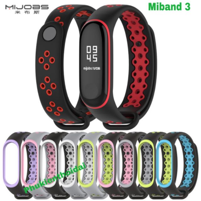 Dây thay thế Xiaomi Mi Band 3 / Mi band 4 dùng chung thoát khí thời trang cao cấp