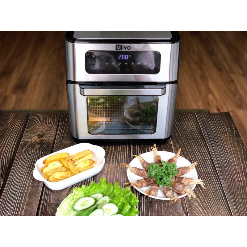 Nồi Chiên Không Dầu Olivo AF12🔥Bảo hành 24 tháng🔥 Dung tích 12 lít🔥 Công suất 1800W