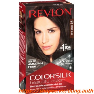 Thuốc nhuộm tóc Revlon số 20 Nâu Đen mẫu mới