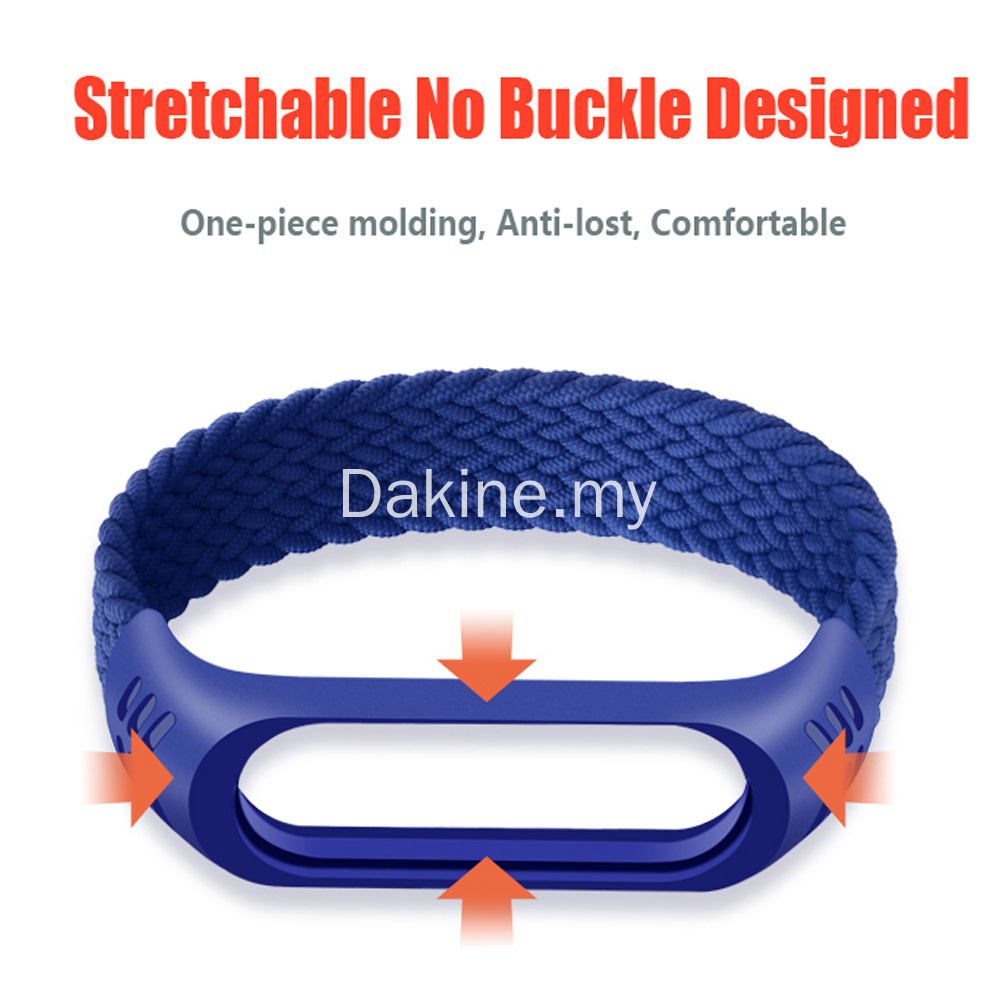 Dây Đeo Sợi Nylon Cho Vòng Đeo Tay Thông Minh Mi Band 5 Miband4 Miband5 Xiaomi Mi Band 6 4 3