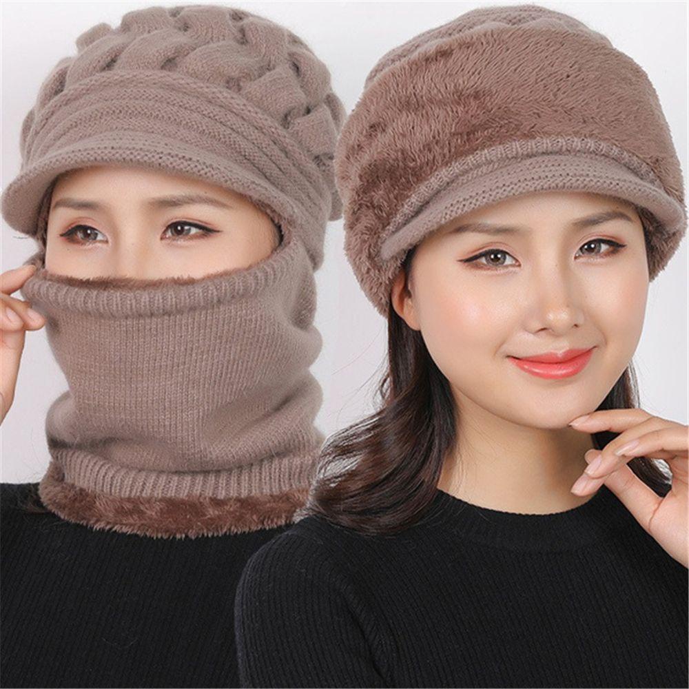 Nón Len Che Phủ Cổ Giữ Ấm Chống Gió Thời Trang Mùa Đông