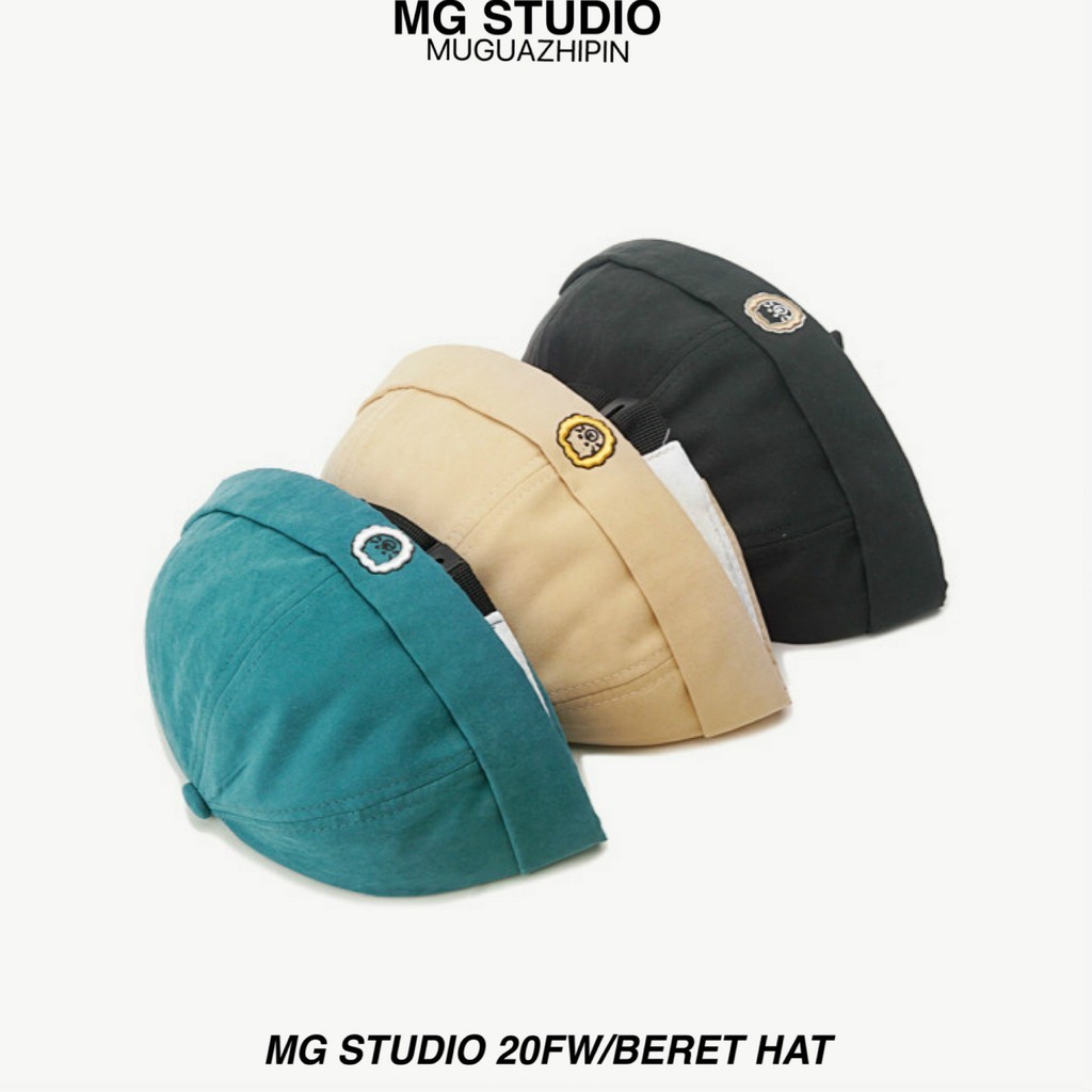 Mũ Beret MG STUDIO Thêu Hình Sư Tử Nhỏ Dễ Thương