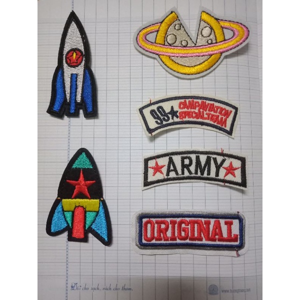 Sticker.  Miếng vá . Hình trang trí. Mua theo sét