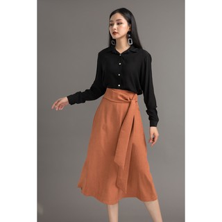 Chân váy dài thắt nơ eo - 20Again