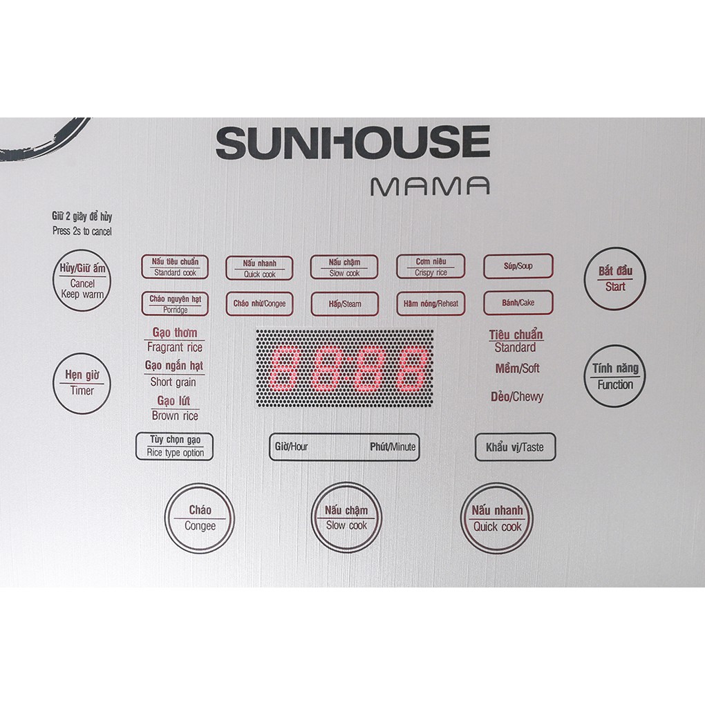 Nồi cơm điện cao tần 1.5l Sunhouse mama SHD8955