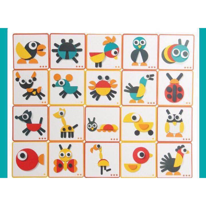 Bộ ghép hình con vật funboard sáng tạo