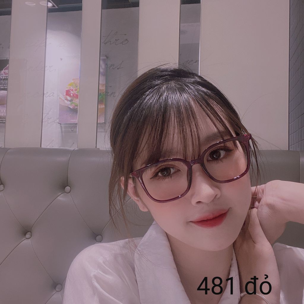 Kính cận mắt vuông gọng phối màu Qiwa Eyewear 481,Gọng kính cận vuông phong cách Hàn Quốc