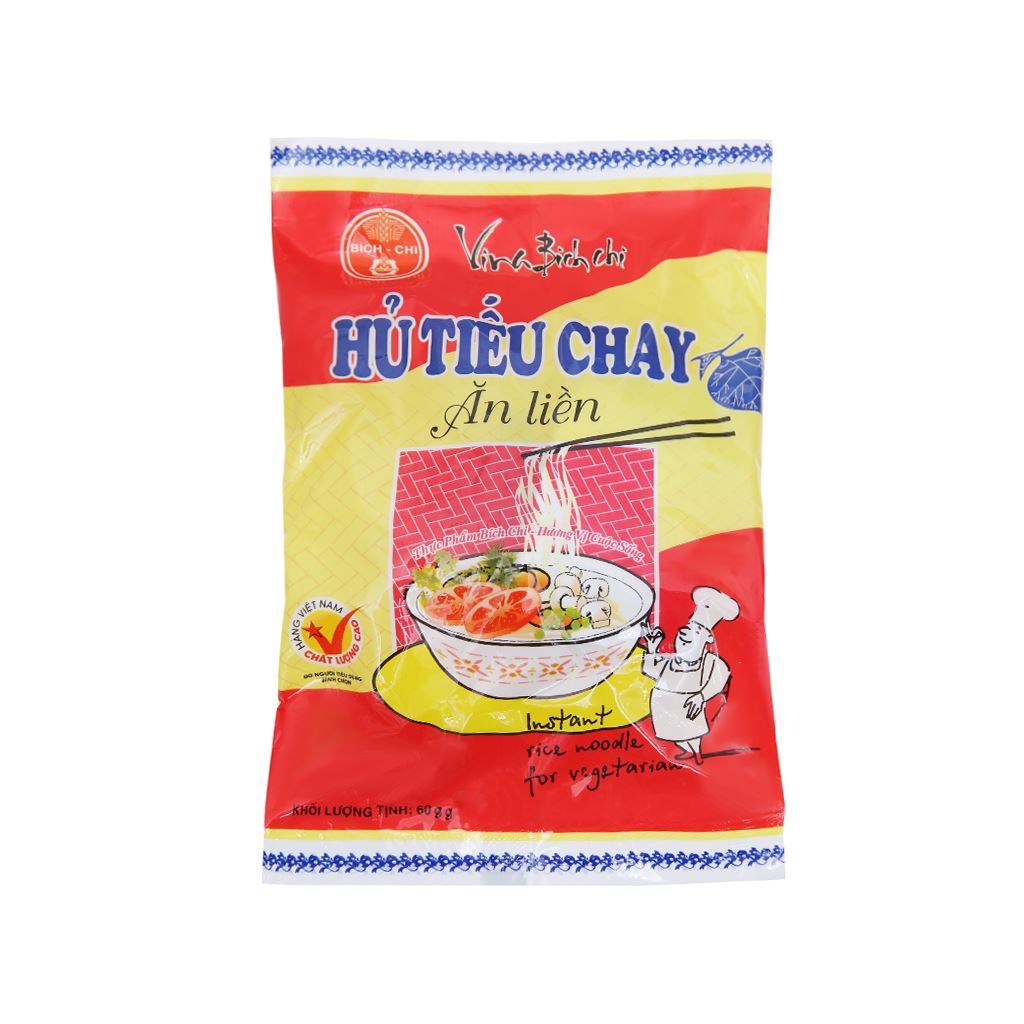 Thùng 30 gói Hủ tiếu chay vina Bích Chi gói 60g