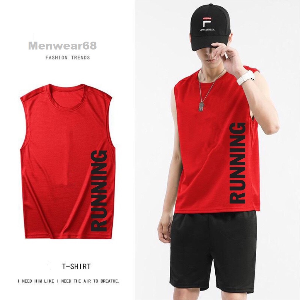 Áo ba lỗ thể thao nam Áo tanktop sát nách nam RUNNING 5 Màu