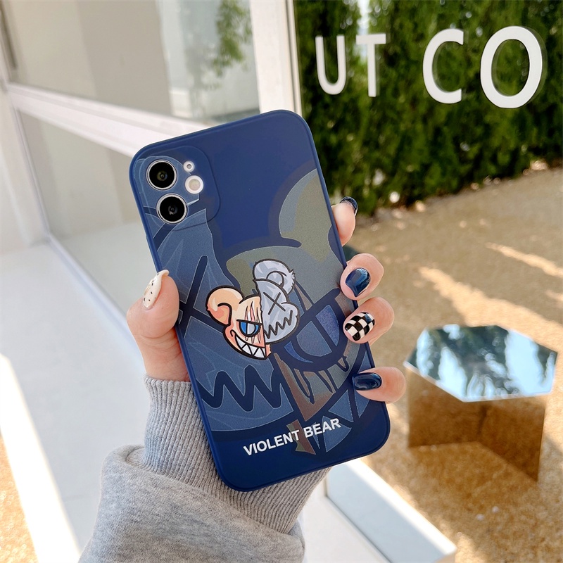Ốp Điện Thoại Mềm Họa Tiết Mặt Cười Ác Quỷ Cho iphone 13 12 11 pro max X Xs max XR 7 8 plus se2020