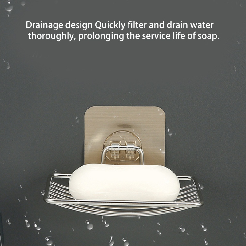 Giá Đỡ Xà Phòng Gắn Tường Bằng Thép Không Gỉ Chống Rỉ Sét