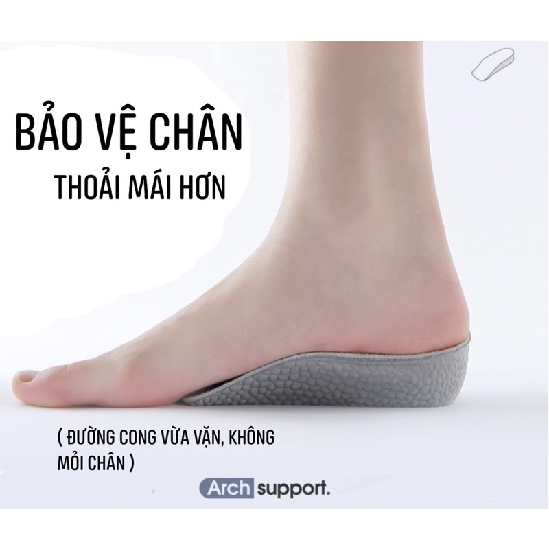 Cặp Lót Tăng Chiều Cao Cho Nam cho Nữ,Loại 1- Nhiều Nấc 1,5cm/2,5cm/3,5cm