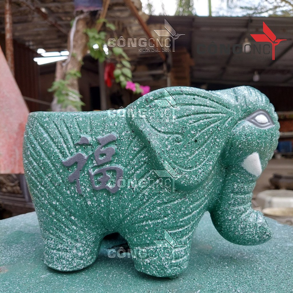 Khuôn Chậu Cảnh ABS, Khuôn Chậu Con Voi Nhỏ