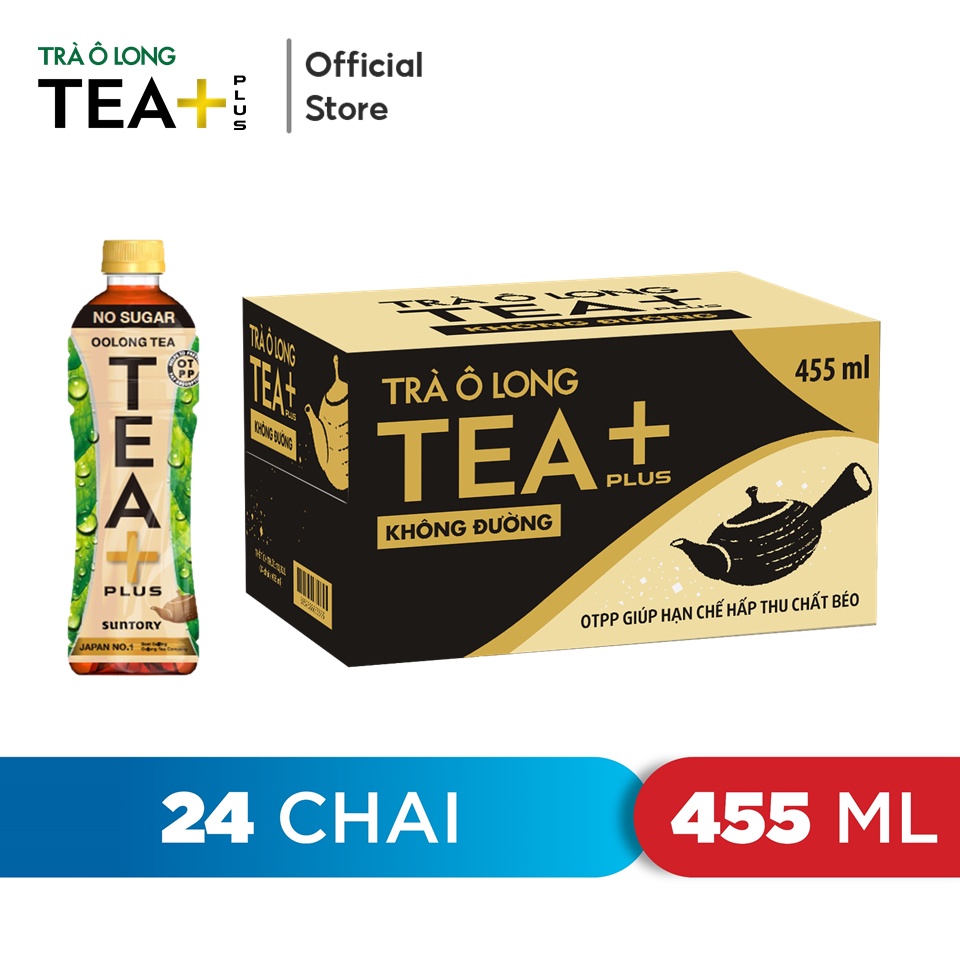 Grop2510 -30k đơn 150k thùng 24 chai trà ô long không đường tea+ 455ml chai - ảnh sản phẩm 2