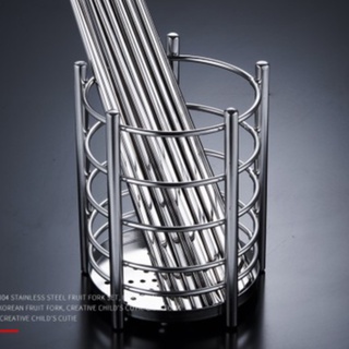 Giá đựng muỗng đũa inox 304 đựng vá xạn đáy đục lỗ thoát ráo nướckích thước 15.5x12.7cm phong cách sang trọng