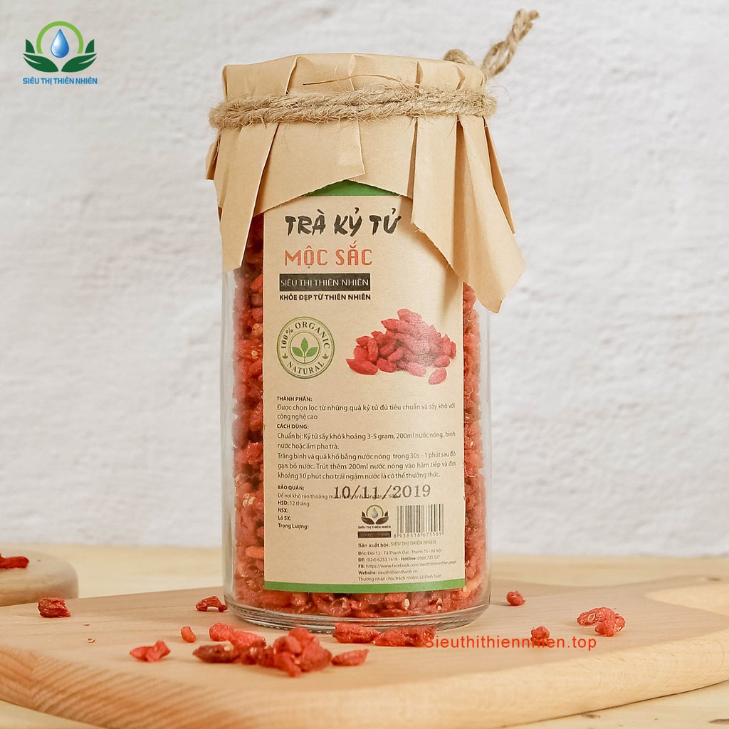 Trà kỳ tử cao cấp đóng túi zip thương hiệu Mộc Sắc