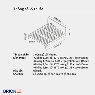 Giường gỗ sồi Xiaomi (G05)