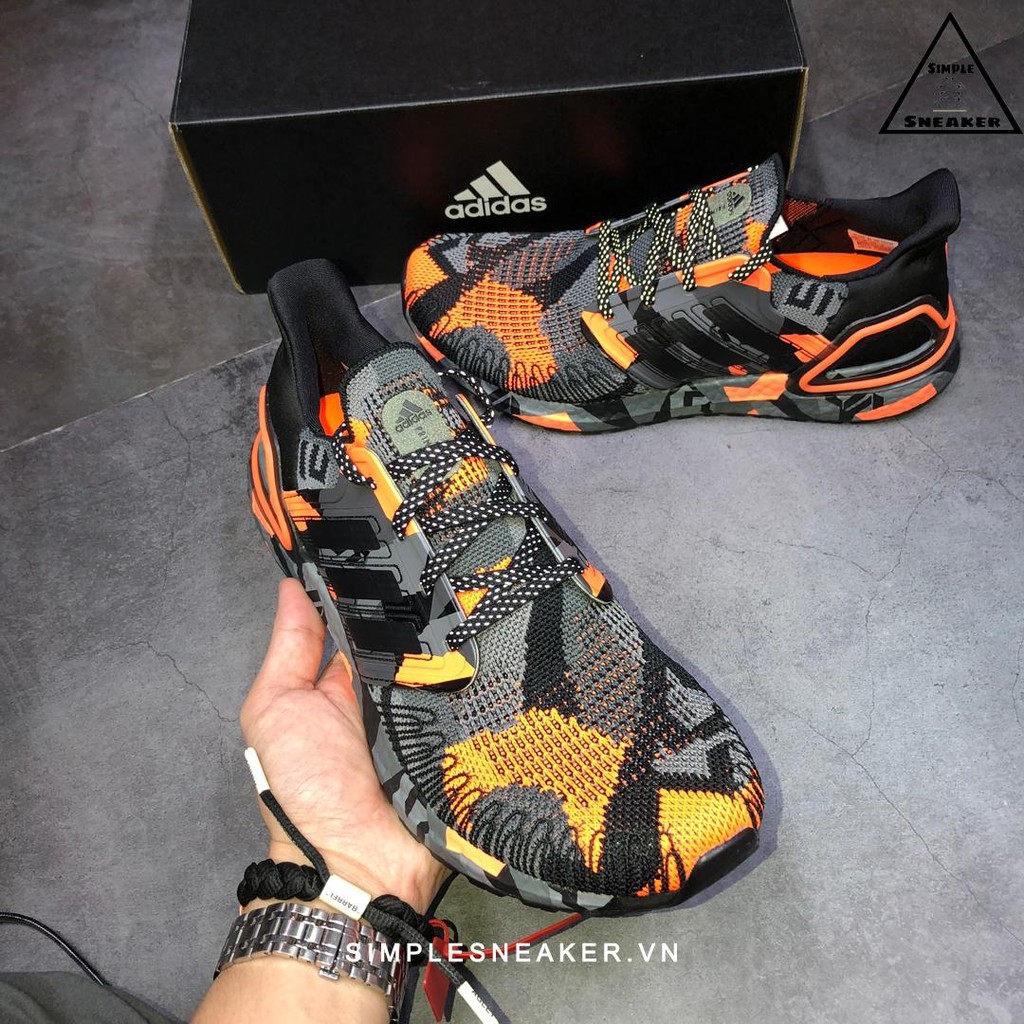 Giày Adidas 🔴FREESHIP🔴 Adidas Ultraboost 20 Black Signal Orange Chính Hãng - Giày Chạy Bộ Tốt Nhất Thế Giới [FV8330] 👟