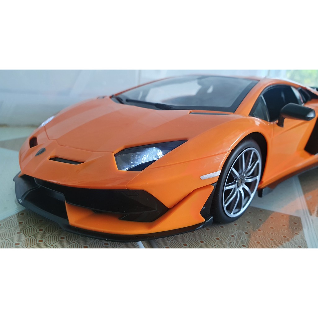 XE ĐIỀU KHIỂN LAMBORGHINI AVENTADORSVJ CAM ĐỘ ĐÈN LED CỰC ĐẸP