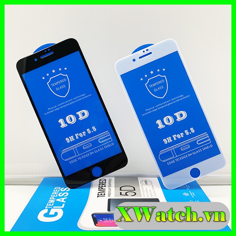Kính cường lực 10D iphone 12 Mini , 12 pro, 12 pro max 6s plus 7 Plus 8 Plus X Xr XsMax 11 11 pro 11 pro max