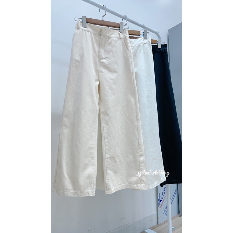 quần kaki ống rộng 2 cúc