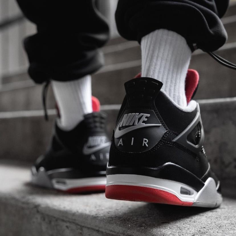 shopgiaykiencuongGiày Jordan 4, Giày Sneaker JD4 Đỏ Đen Thời Trang Nam Nữ Hot 2021 Full Box+Bill