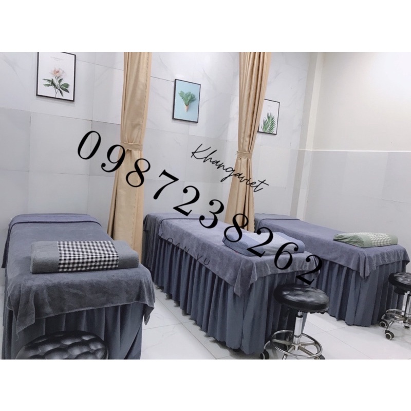 Khăn trải giường, đắp người spa kt 90x190- Thêu logo từ 10 khăn. phí thêu 15k/ khăn