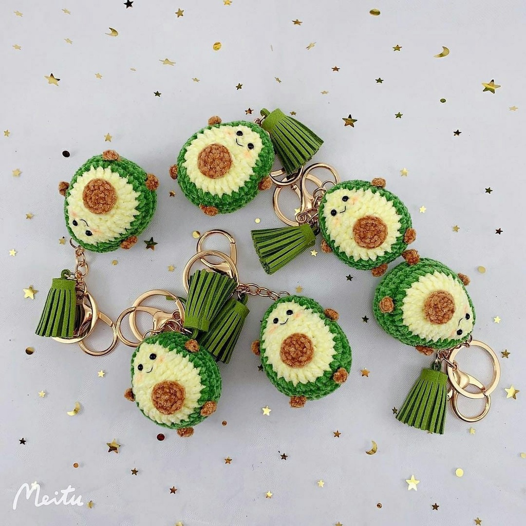 Móc Khóa Len Bé Bơ