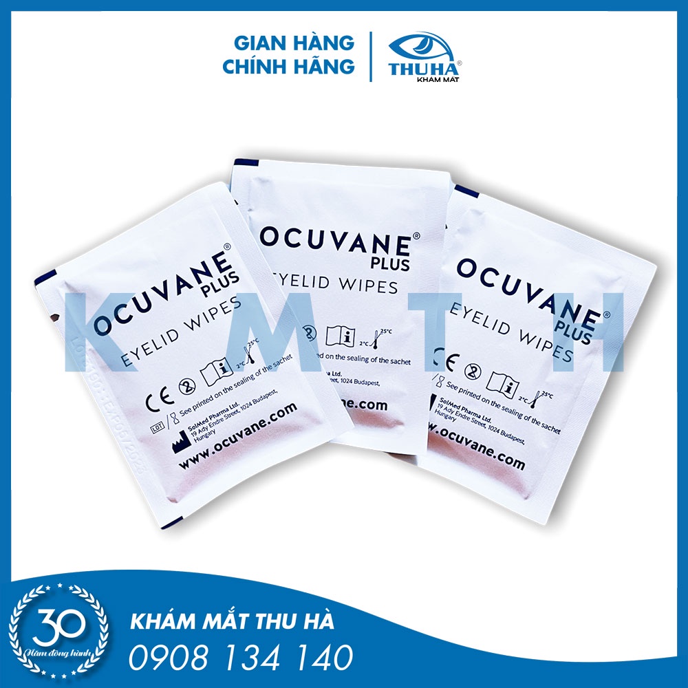 Miếng gạc lau mi mắt OCUVANE PLUS - Hungary
