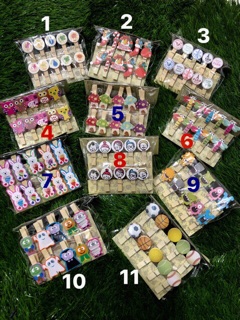 Set 10 kẹp ảnh gỗ kèm dây