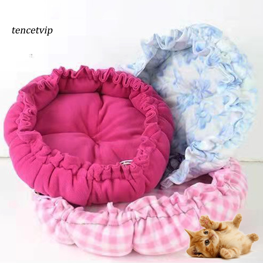 Giường Tròn Siêu Mềm Chống Rách Dùng Để Trang Trí Nhà Cho Thú Cưng