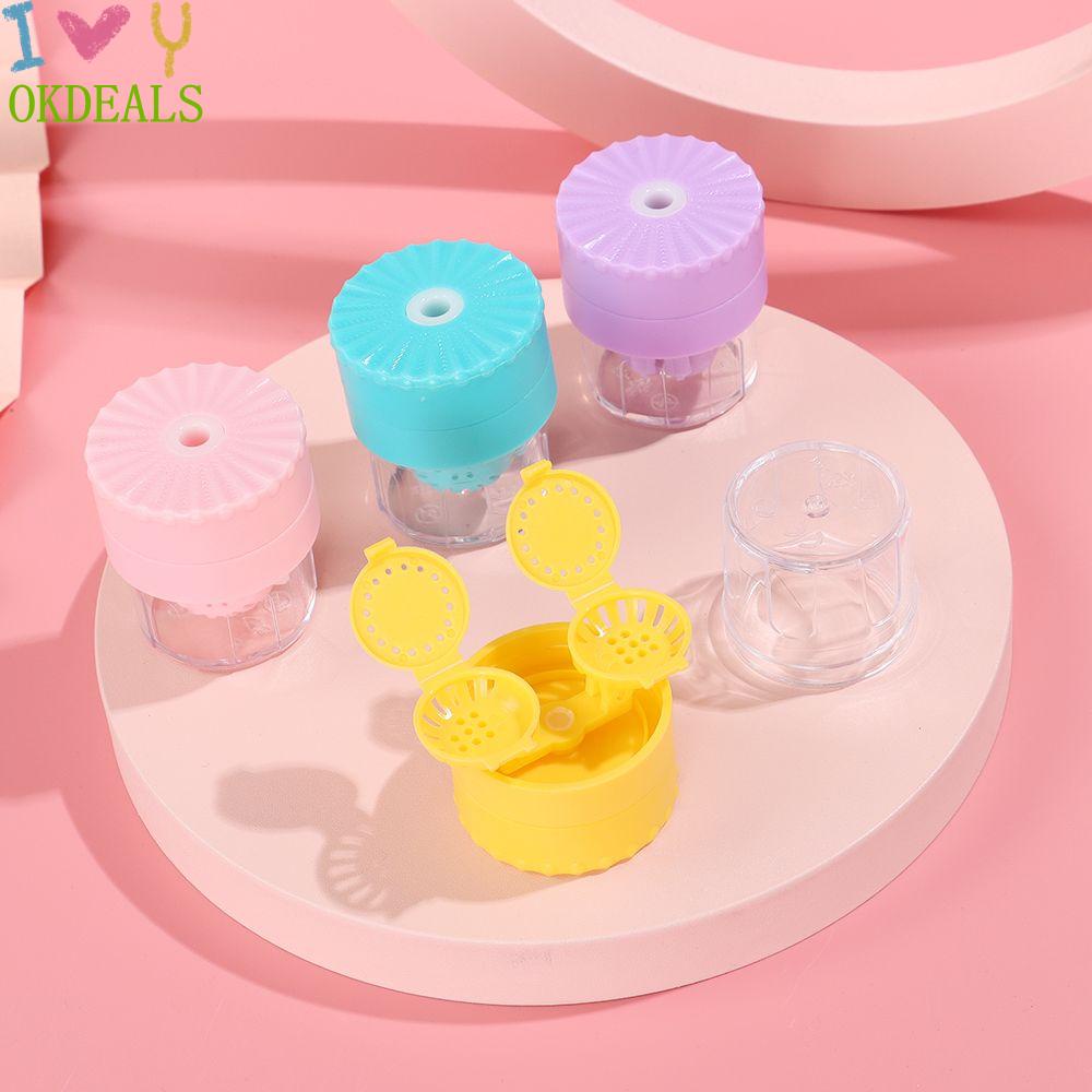 Hộp Đựng Kính Áp Tròng Bằng Nhựa Có Thể Xoay Được Mang Đi Du Lịch Tiện Dụng