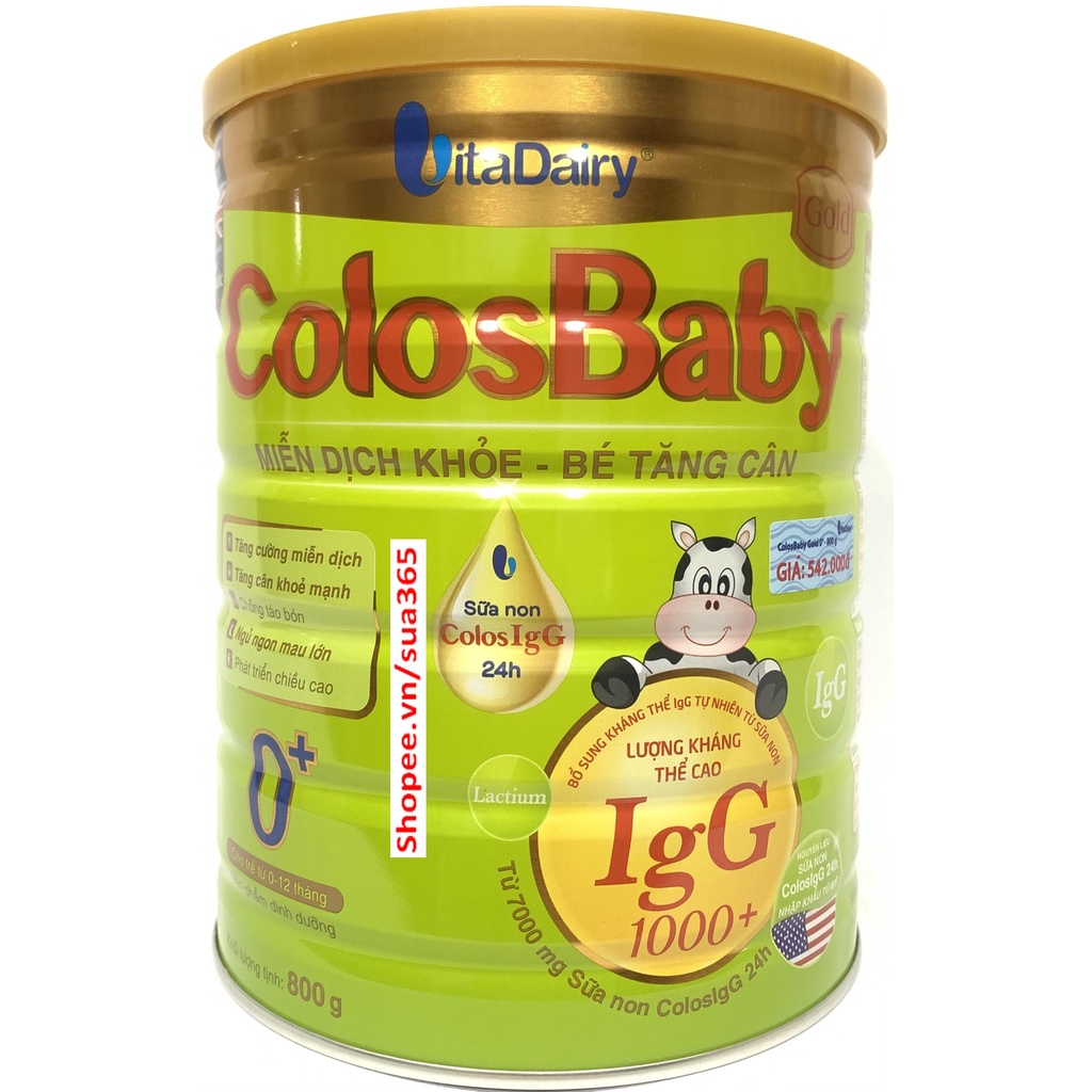 Sữa Colosbaby 1000IgG Gold 0+ 800g (Date mới nhất)