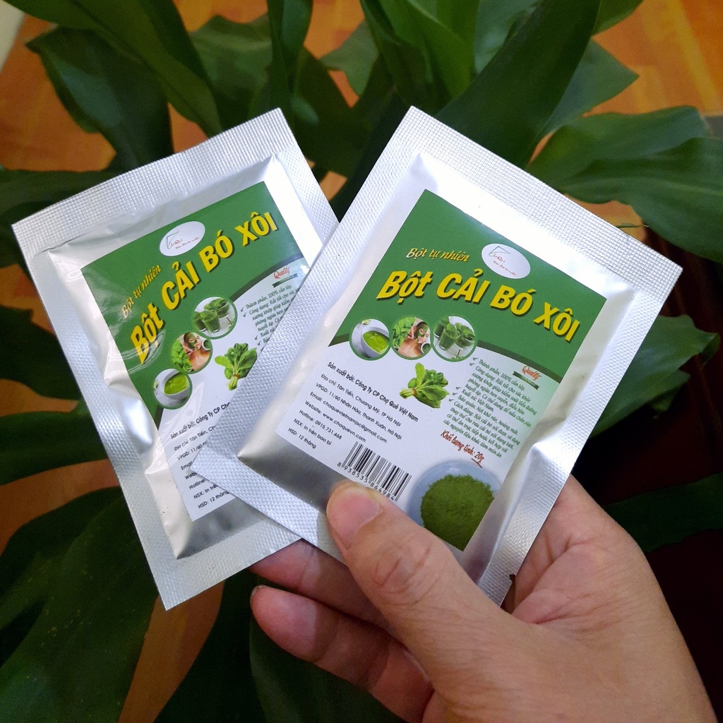 Bột Cải Bó xôi Nguyên Chất Gói 20g