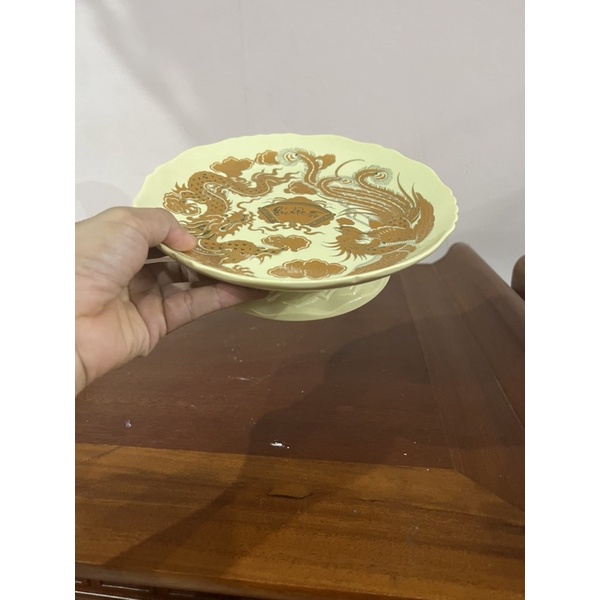 Mâm hoa quả men vàng kim