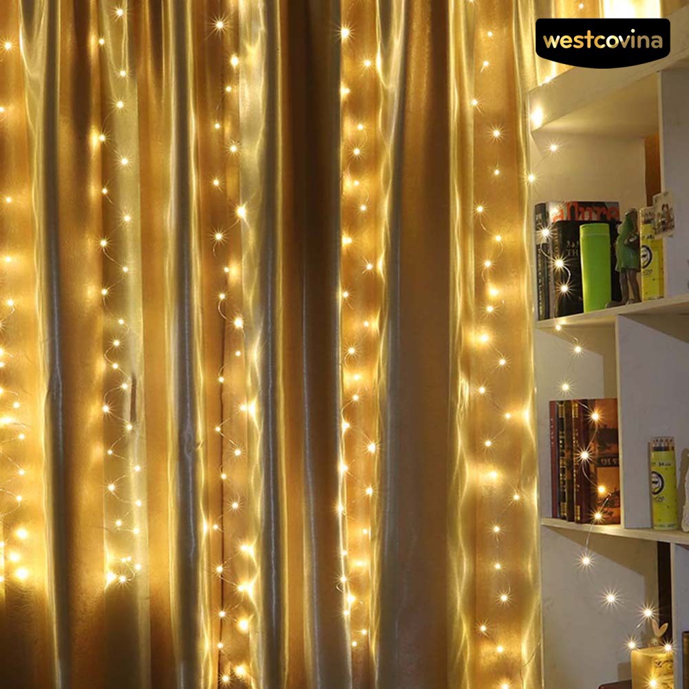 Dây Đèn Led Trang Trí Rèm Cửa 3x3m 300 Bóng