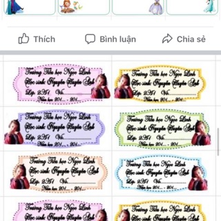 Combo nhãn vở cho khách lẻ và CTV