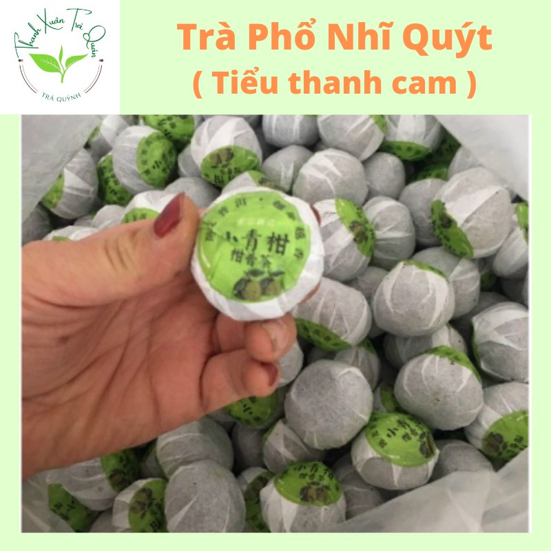 20 VIÊN TRÀ PHỔ NHĨ QUÝT - VIÊN CỠ LỚN 17G 🌿🌿🌿Trà ngon, dòng cao cấp, trà thơm hương hoa, lâu năm