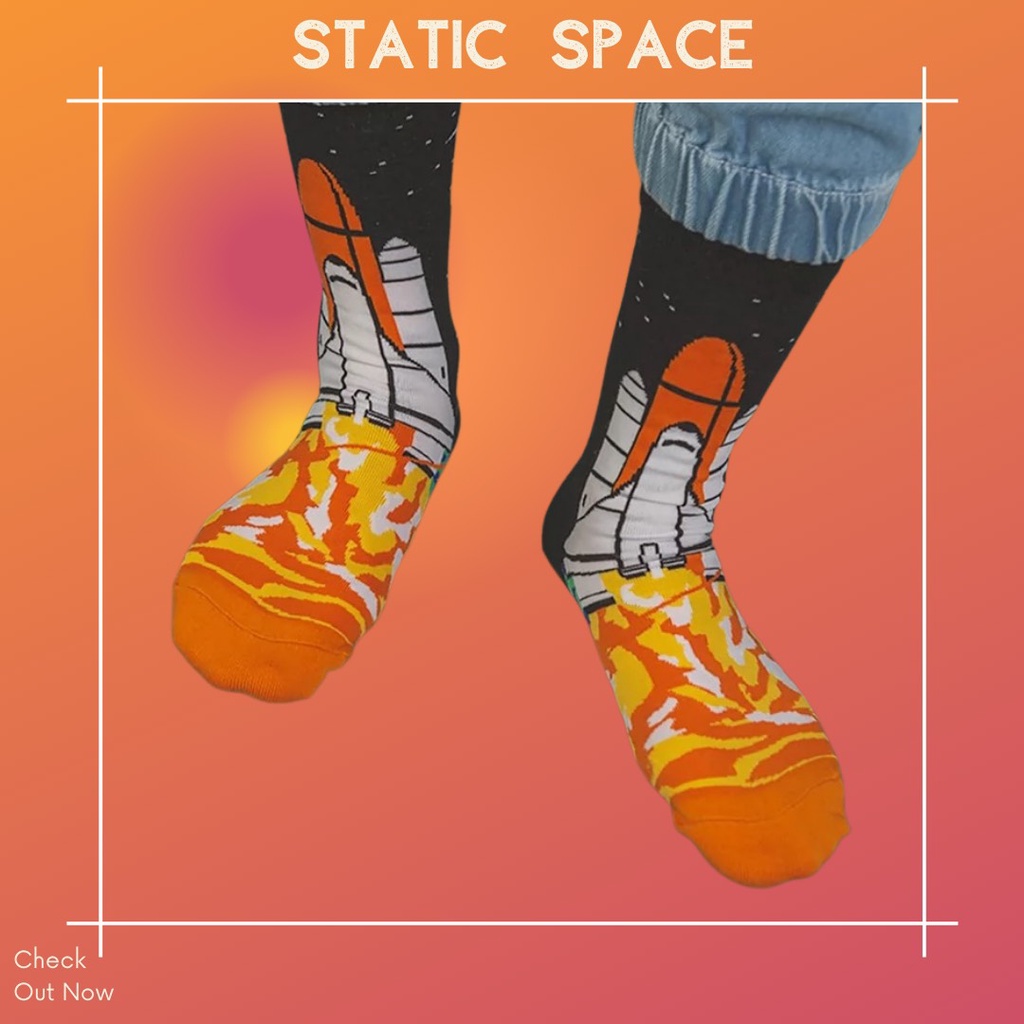 TẤT VỚ CAO CỔ HÀNH TINH VŨ TRỤ - STATIC SPACE