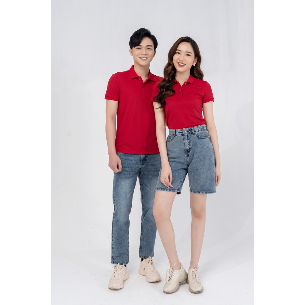 Áo polo Yody nữ chất liệu cafe bo trơn thấm hút mềm mịn APN4388