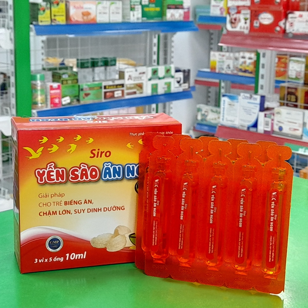 Siro Yến Sào Ăn Ngon- Hỗ trợ bồi bổ cơ thể, kích thích ăn ngon, tăng cường hấp thu dưỡng chất, hỗ trợ giảm biếng ăn