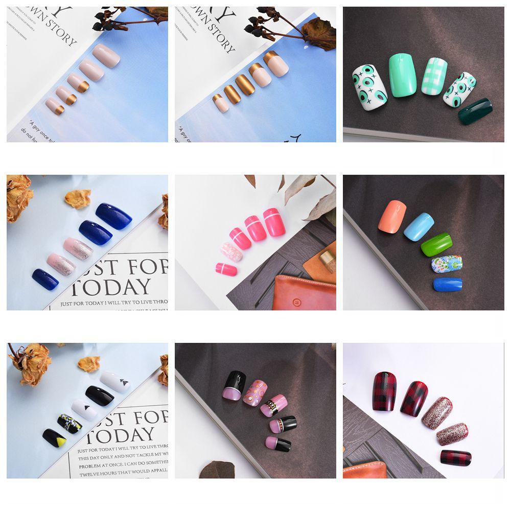 Bộ Móng Tay Giả Dài Tự Dính Bằng Acrylic Ốp