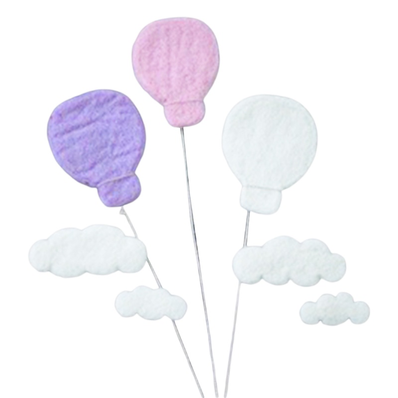 Set 9 Bong Bóng Hình Khủng Long / Ngôi Sao / Đám Mây / Trái Tim Làm Phụ Kiện Chụp Ảnh Cho Bé