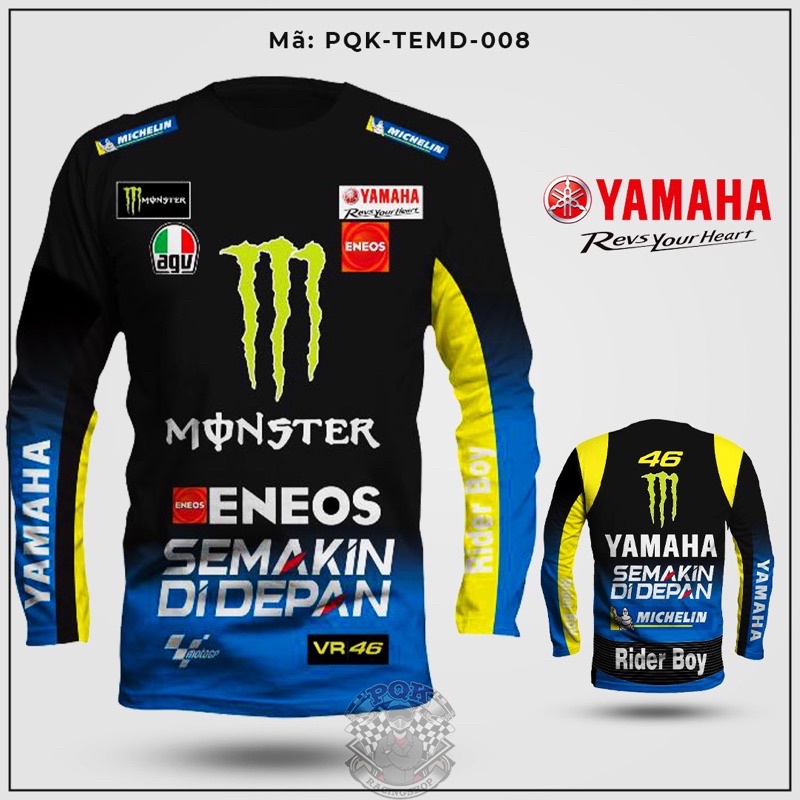 áo thun tay dài yamaha monter