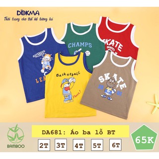 Áo 3 lỗ Bé Trai Dokma size 2-6Y