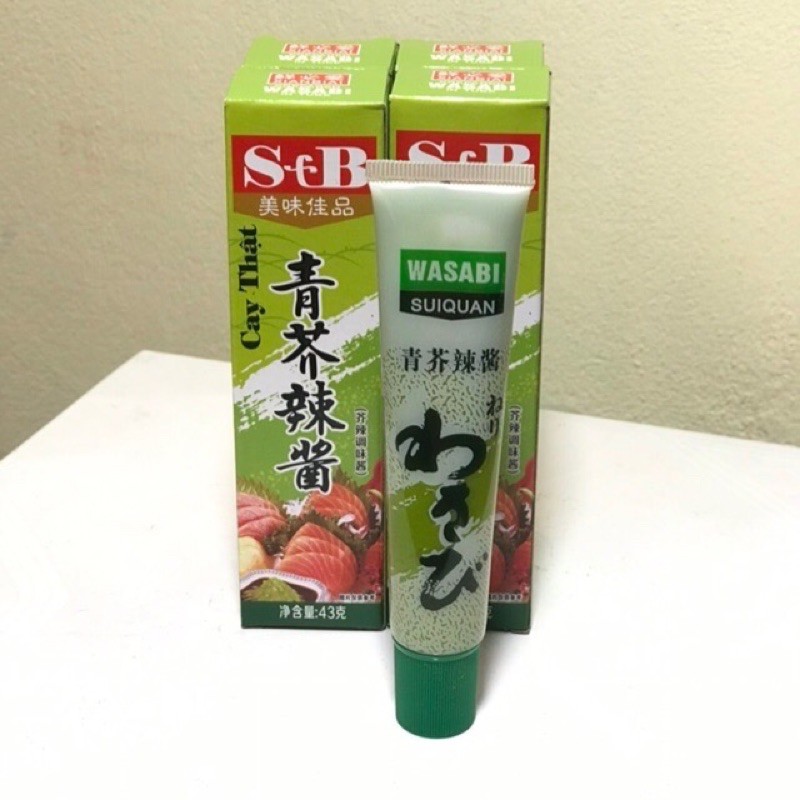 Mù tạt Wasabi nhập khẩu SB 43g - siêu cay - Mù tạt TP 43g