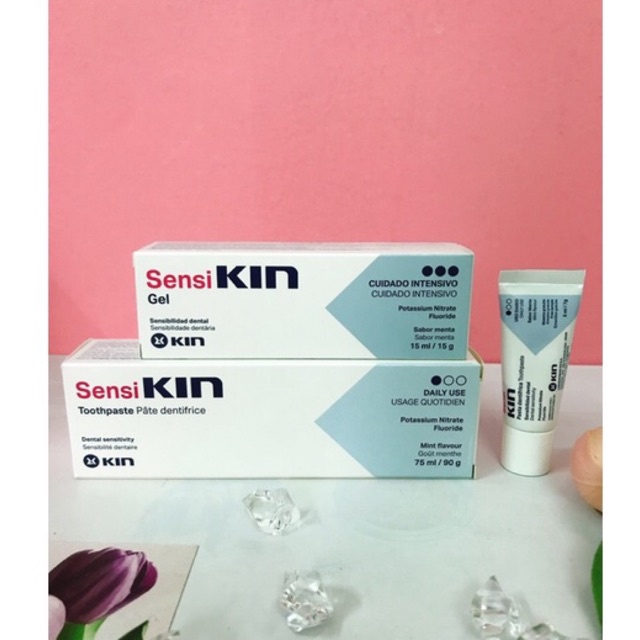 Gel bôi  SensiKin - KIN SENSI chống ê buốt răng cho răng nhạy cảm sưng đau, sau tẩy trắng 15ml
