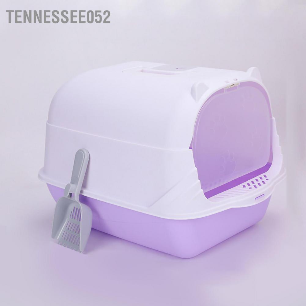 Nhà vệ sinh cho mèo có nắp siêu dễ thương lớn được bọc kín hoàn toàn với cửa(51*37*36cm)
