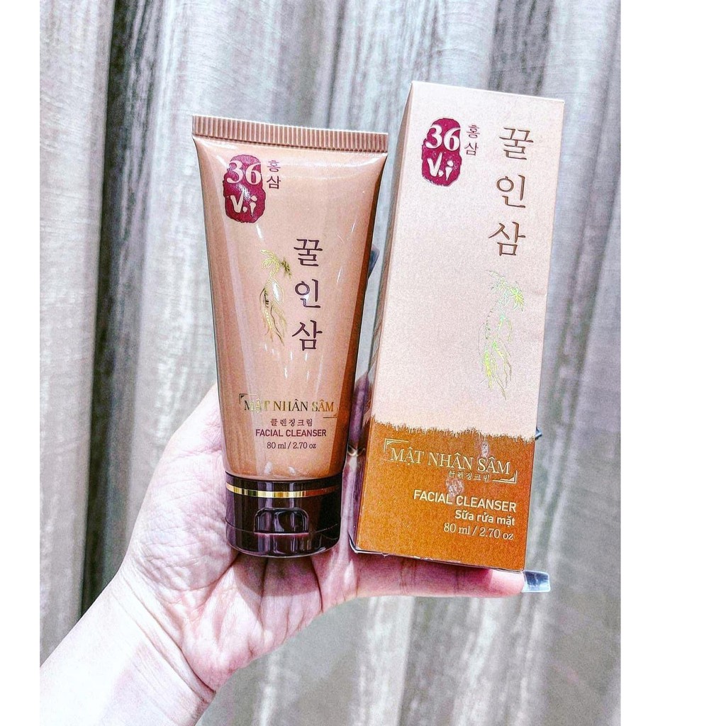 Sữa Rửa Mặt Sâm Đỏ 36 Vị Mật Nhân Sâm