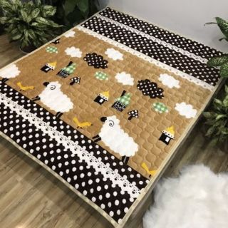 Thảm trải giường lông nhung đa năng
